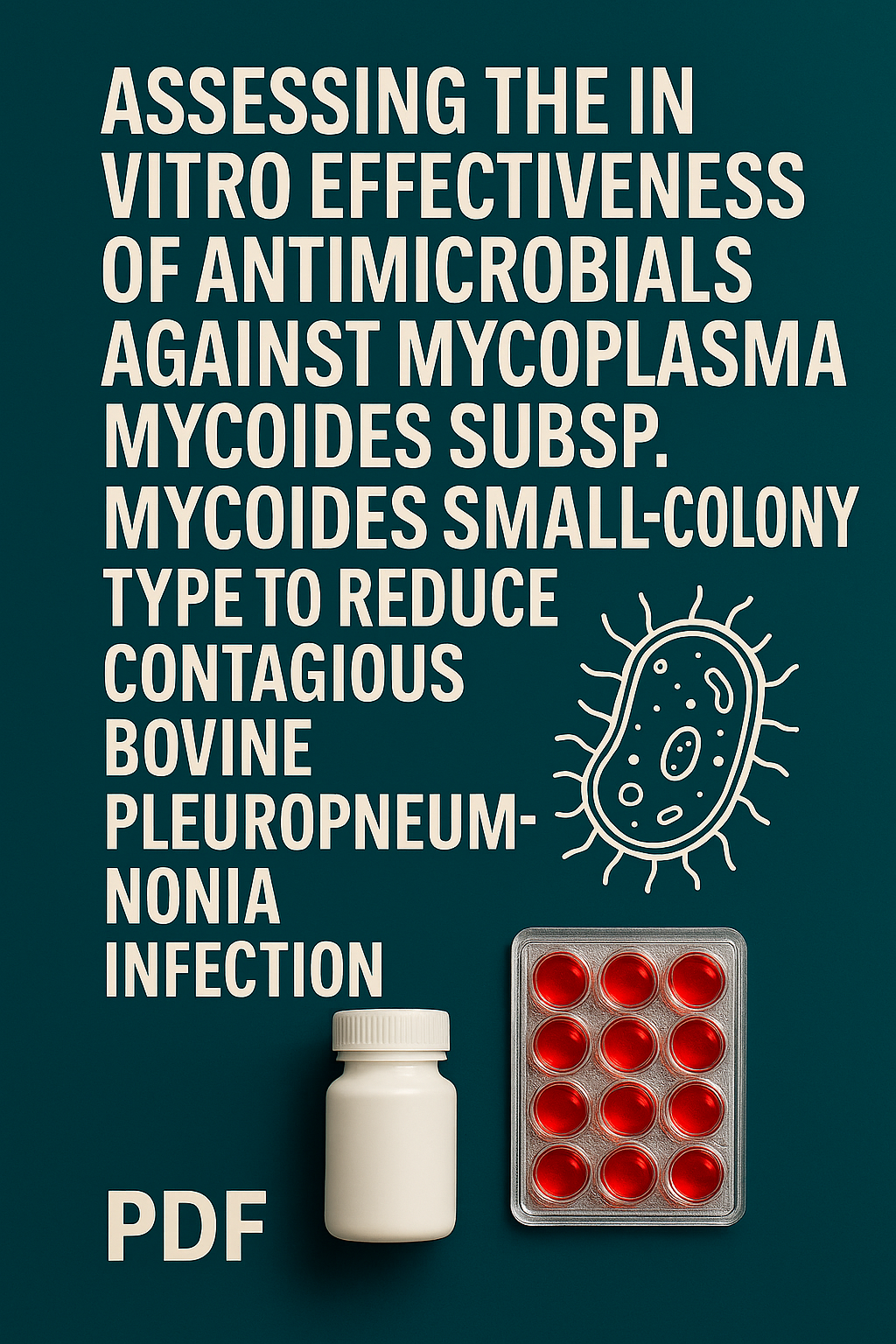 تحميل كتاب Assessing the In Vitro Effectiveness of Antimicrobials against Mycoplasma mycoides subsp. mycoides Small-Colony Type To Reduce Contagious Bovine Pleuropneumonia Infection PDF مجانا