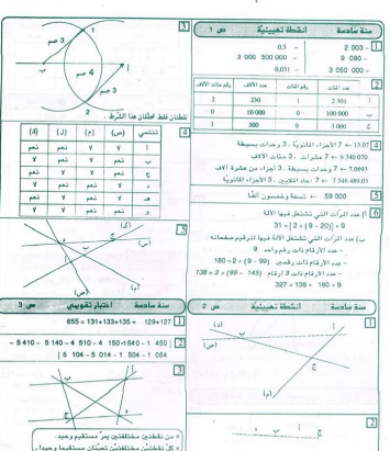 إصلاح كتاب الرياضيات سنة سادسة – الدليل الكامل للتمارين والحلول المبسّطة